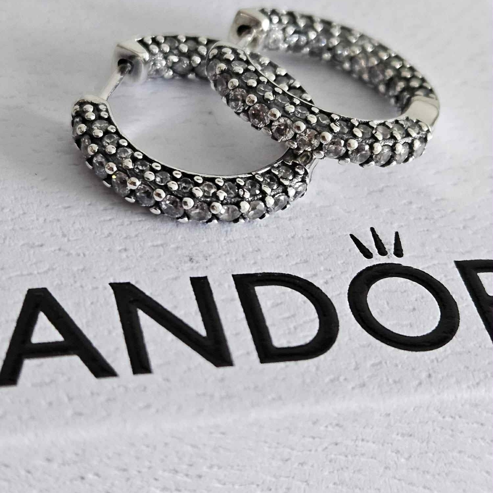 Pandora Silver Hoop Earrings
